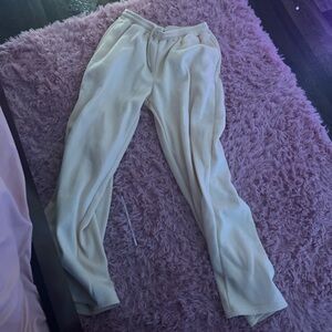 Forever 21 Cream Track Pants